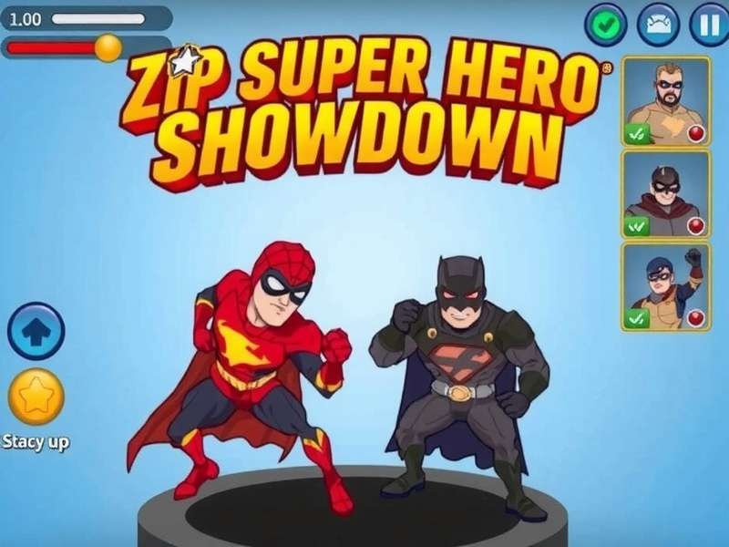 Action-Packed Gameplay in Zip Super Hero Showdown Zip Super Hero Showdown Gameplay with Indian superheroes fighting in a market